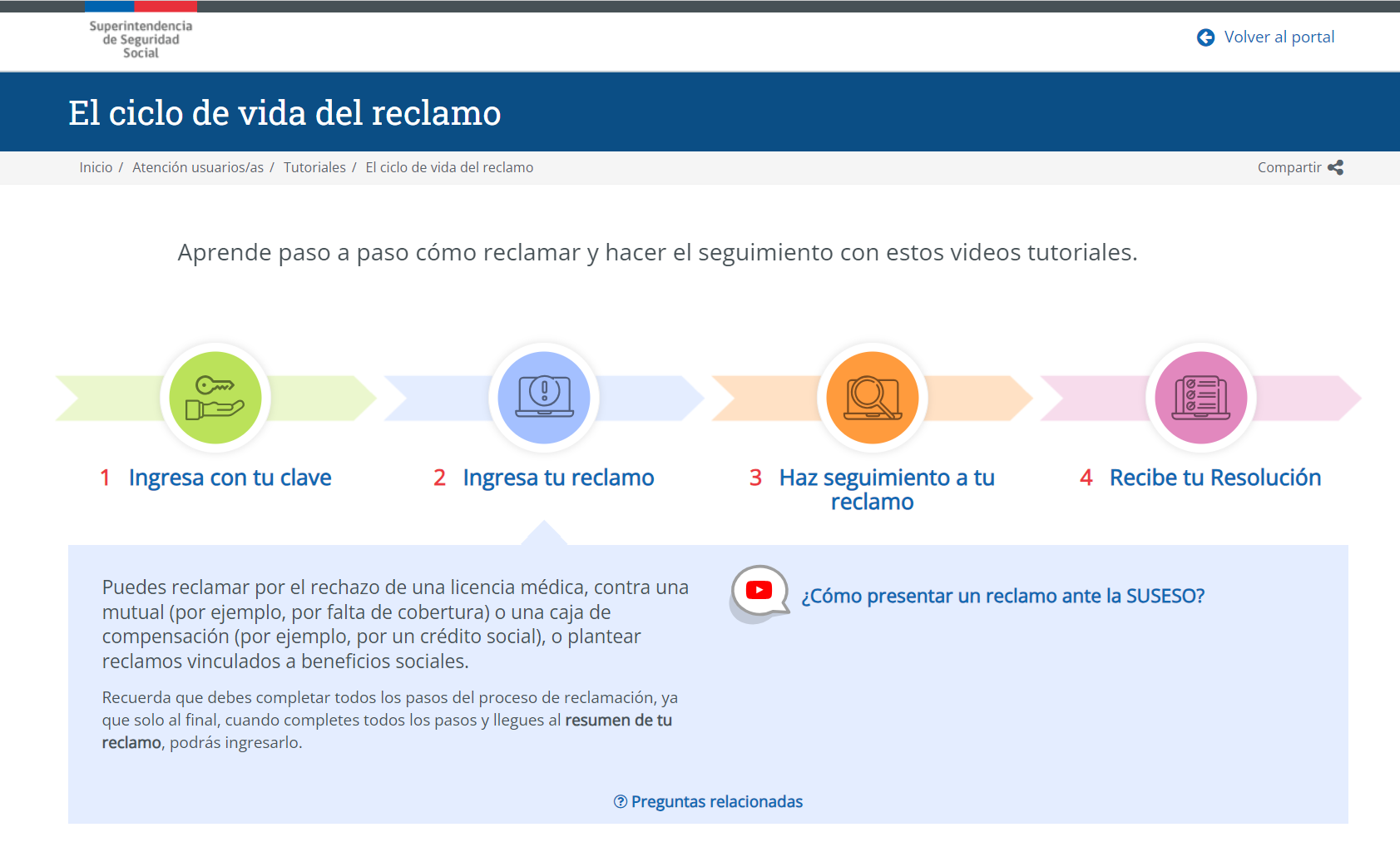 Paso 2: Ingresa tu reclamo