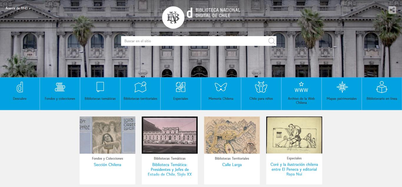 Sitio Biblioteca Nacional Digital