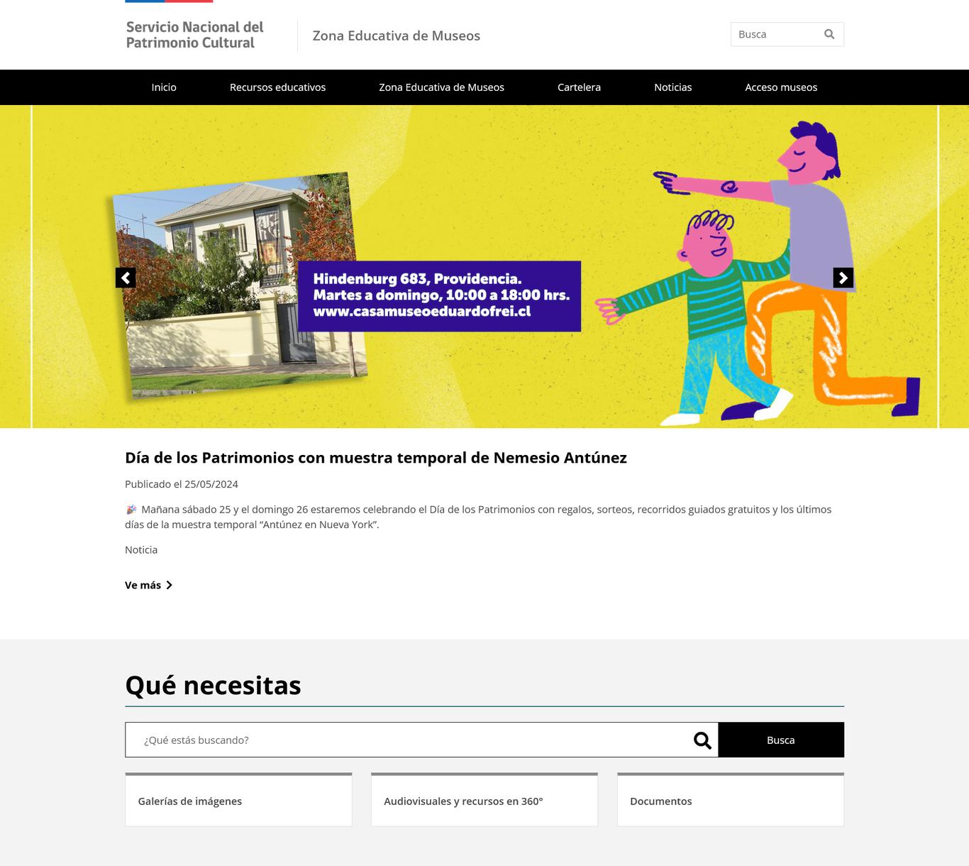 Sitio Zona Educativa de Museos (ZEM)