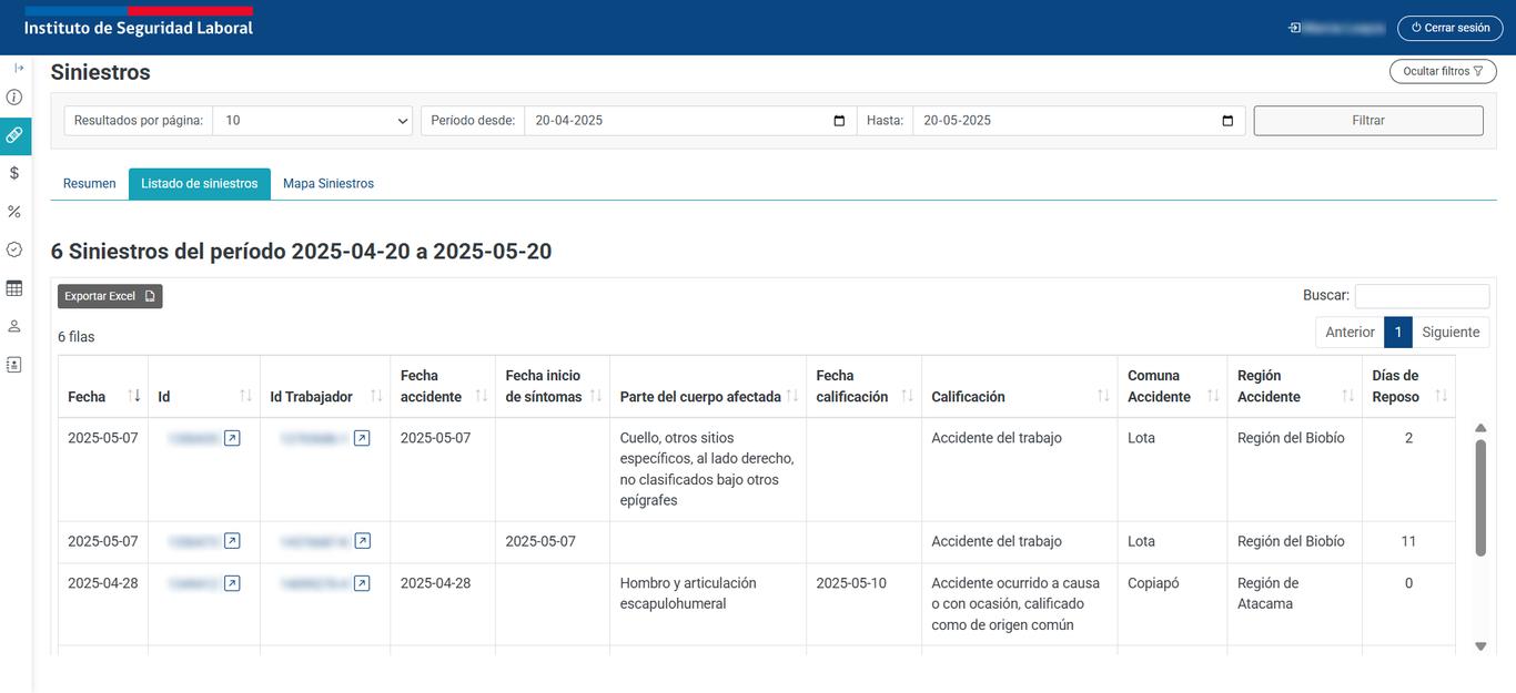 Imagen expediente ISL