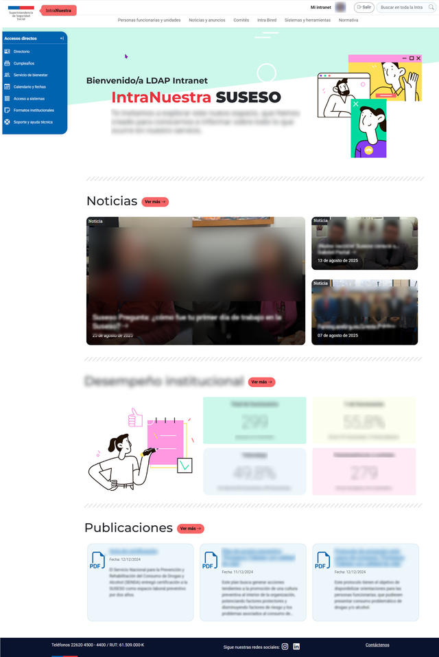Home Intranet SUSESO.