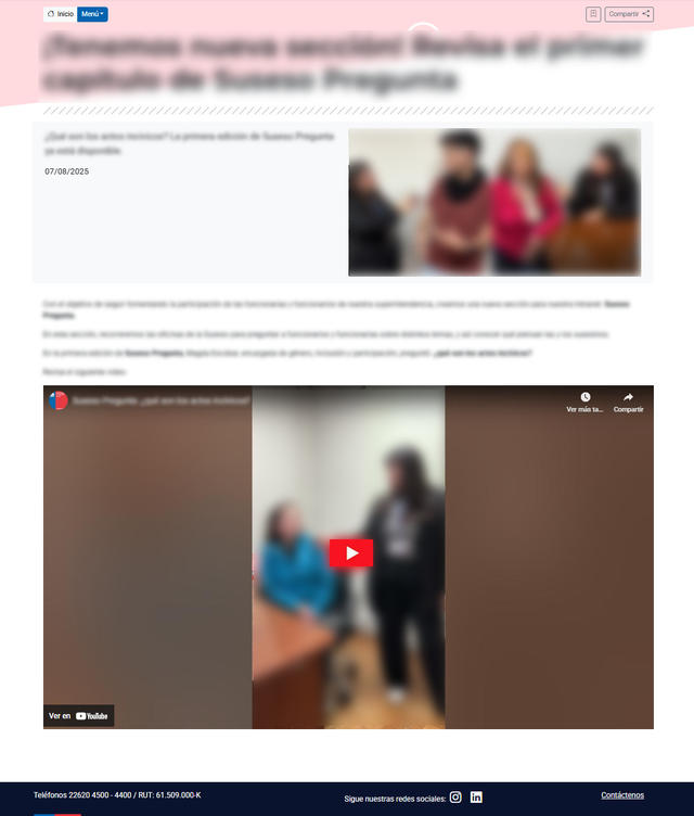 En las noticias se puede incorporar videos y shorts (videos verticales) de YouTube.