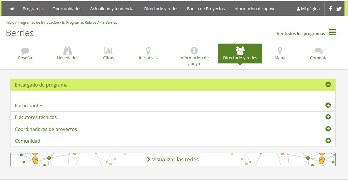 Redes dentro de OPIA